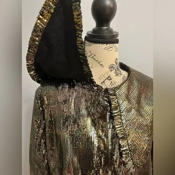 Scotch&Soda collar sequined print blouse